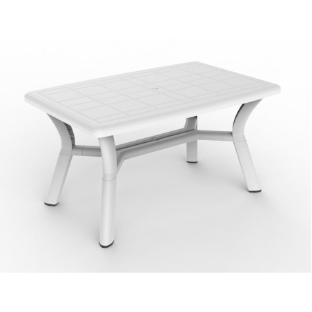 Taula Jardí Rectangular Jamp Blanca