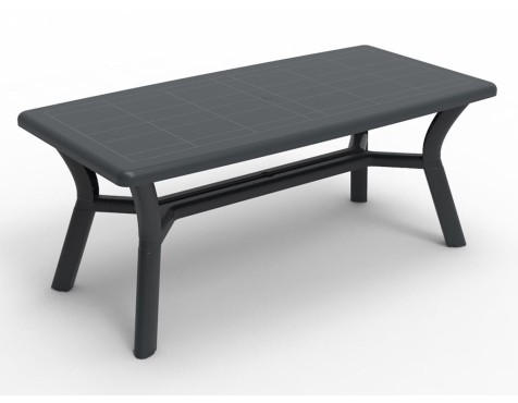 Taula Jardí Rectangular Jamp Antracita