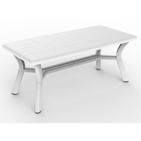 Taula Jardí Rectangular Jamp Blanca