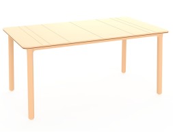Taula Jardí Rectangular Salt Groc Foc