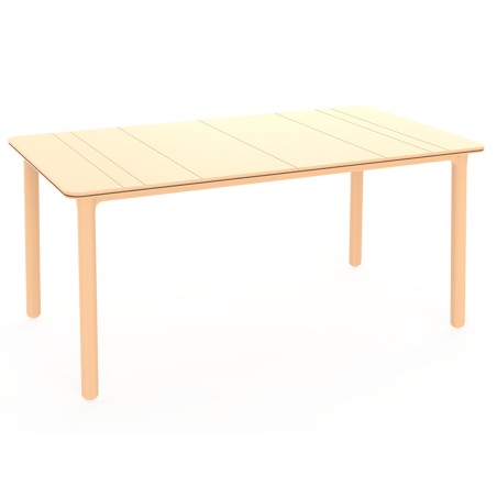 Taula Jardí Rectangular Salt Groc Foc