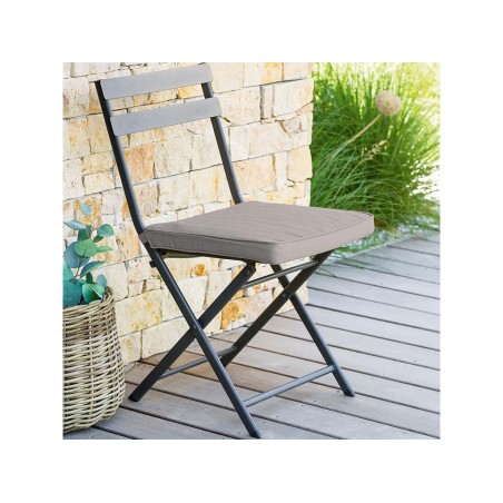 Cojín Silla Exterior Con Velcro Korai Topo
