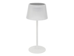 Lámpara De Mesa Solar Led Katy Blanco