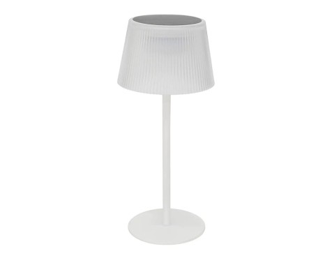 Lámpara De Mesa Solar Led Katy Blanco