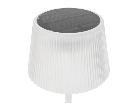 Lámpara De Mesa Solar Led Katy Blanco