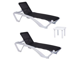 Set 2 Gandules Ice Blanc/Negre + Taula