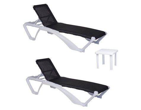 Set 2 Gandules Ice Blanc/Negre + Taula