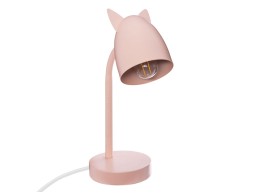 Lámpara De Mesa Hierro Orejas Rosa