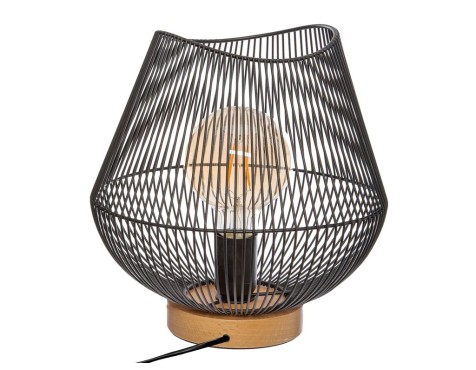 Lámpara De Mesa Jena Metal Negro