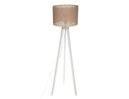 Lámpara De Pie Elva Madera Natural Y Beige