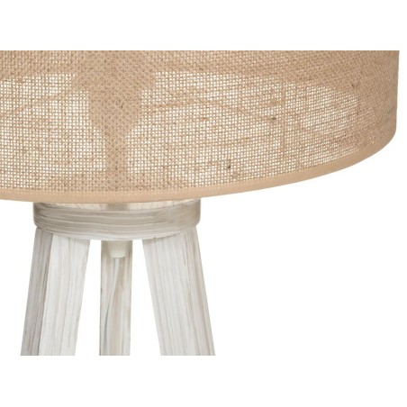 Lámpara De Pie Elva Madera Natural Y Beige