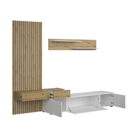 Mueble Salón Rebeca Plus Roble Cambrian Blanco