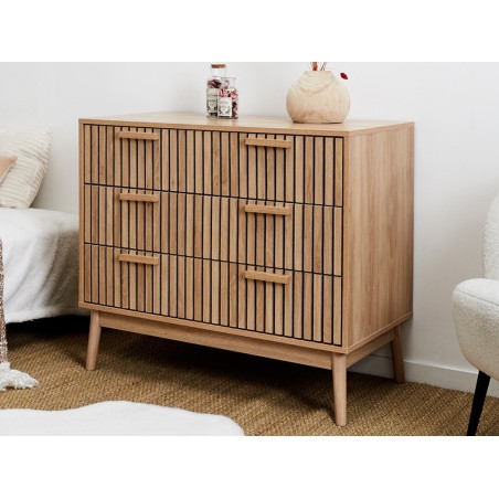 Calaixera Klaus Natural 3 Calaixos