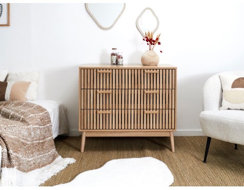 Calaixera Klaus Natural 3 Calaixos