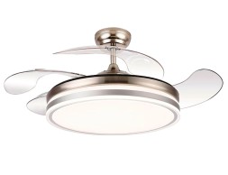 Ventilador De Techo Con Luz Calima 2 Níquel