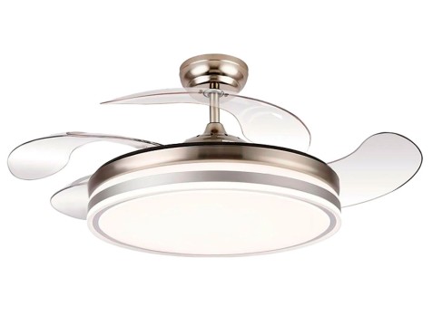 Ventilador De Sostre Amb Llum Calma 2 Níquel