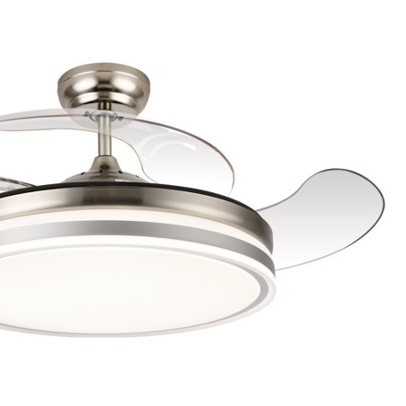 Ventilador De Sostre Amb Llum Calma 2 Níquel