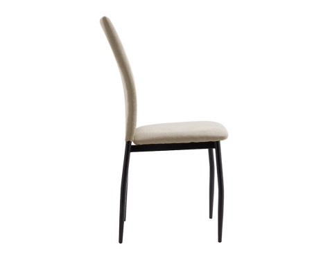 Silla Comedor Roxana Tela Beige