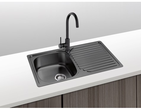 Aigüera Viena 1 Cubeta+Escorredor Negre