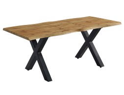 Mesa Comedor Extensible Sabina Madera Y Metal