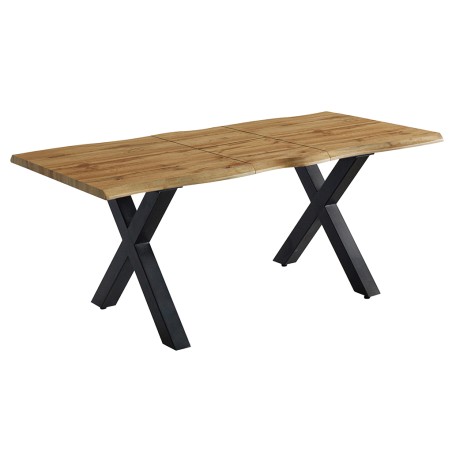 Mesa Comedor Extensible Sabina Madera Y Metal