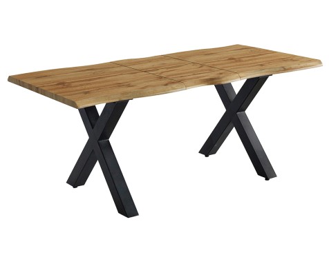 Mesa Comedor Extensible Sabina Madera Y Metal