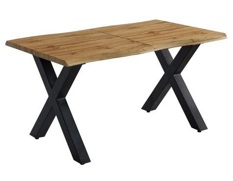 Mesa Comedor Extensible Sabina Madera Y Metal