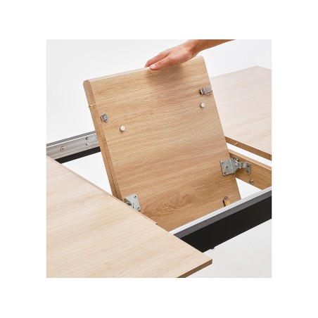 Mesa Salón Extensible Glen Madera Y Metal