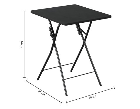 Mesa Plegable Auxiliar Negra
