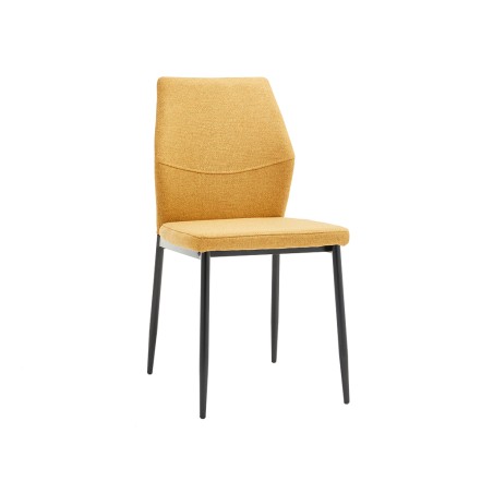 Silla Salón Marina Tela Mostaza