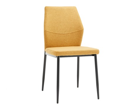 Silla Salón Marina Tela Mostaza