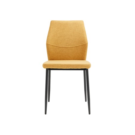 Silla Salón Marina Tela Mostaza