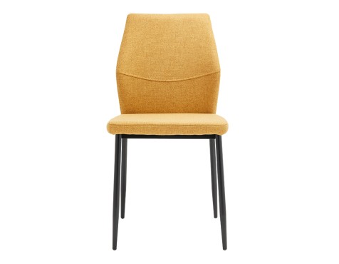 Silla Salón Marina Tela Mostaza