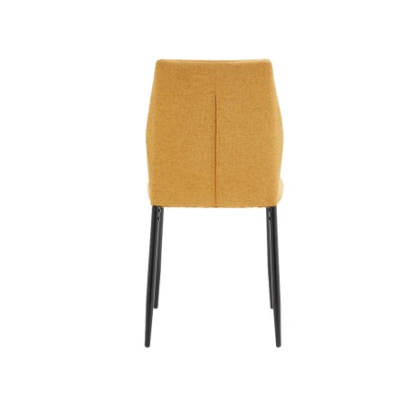 Silla Salón Marina Tela Mostaza