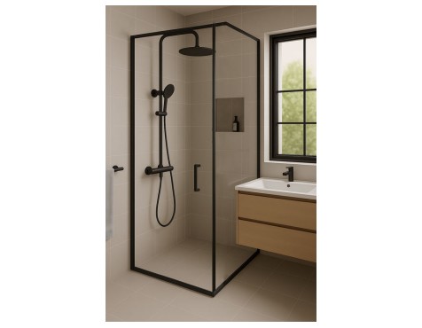 Columna Dutxa Termoline Aixeta Trmostàtica Negre