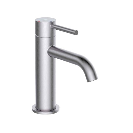 Grifo Lavabo Monomando Tube Níquel Cepillado