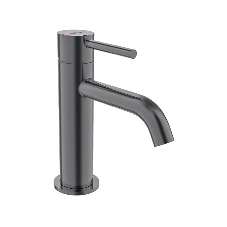 Aixeta Lavabo Monocomandament Tube Black Chrome