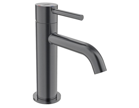 Aixeta Lavabo Monocomandament Tube Black Chrome