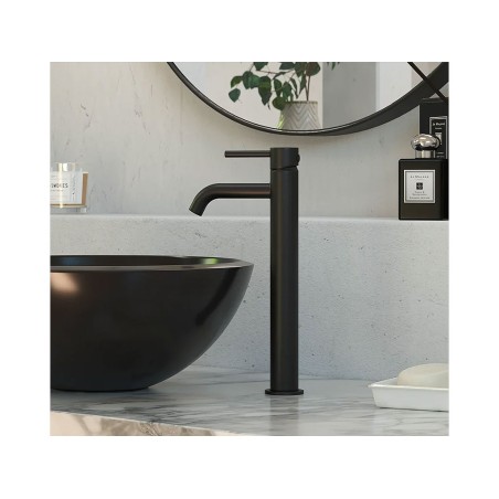 Grifo Lavabo Monomando Tube Xl Negro Mate