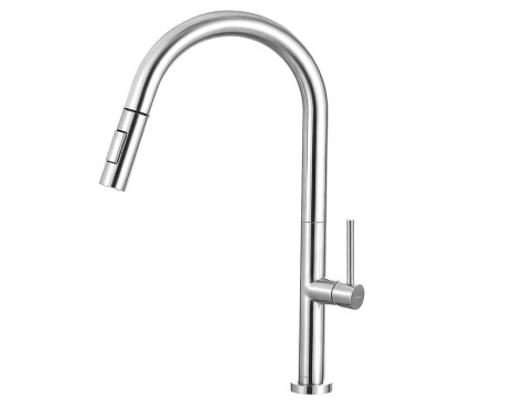 Aixeta Cuina Monocomandament Extraïble Tube Cromat