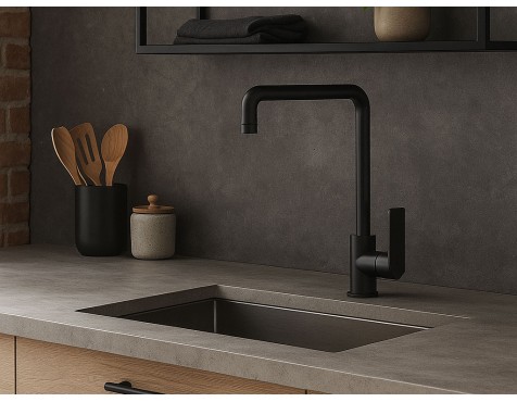 Grifo Cocina Monomando Eros Negro Mate