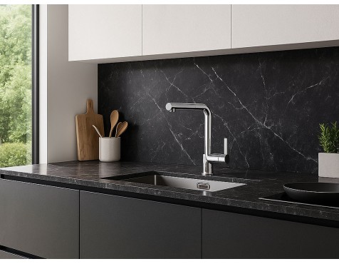 Grifo Cocina Monomando Extraíble Doha Cromo