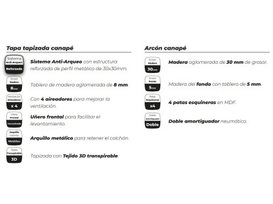 CANAPÉ ABATIBLE BRISA 30...