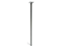 Pata Mesa Acero Cuadrada Cromo 25X25X800Mm