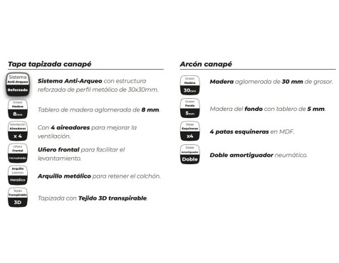 Canapè Abatible Brisa 30 Cambrian