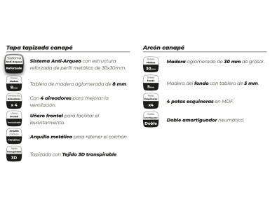CANAPÉ ABATIBLE BRISA 30...