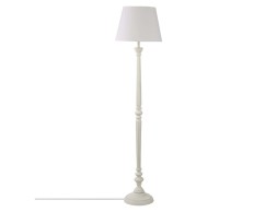 Lámpara De Pie Leo Madera Blanca