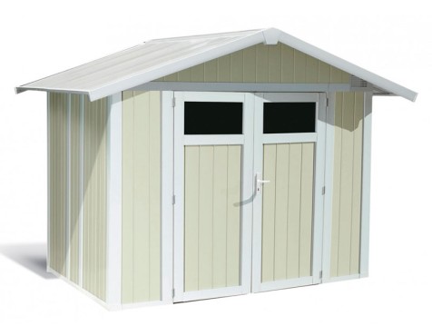 Caseta De Jardí En Resina Utility Gris Verd
