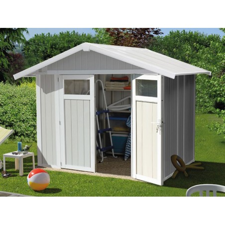 Caseta De Jardí En Resina Utility Gris Verd