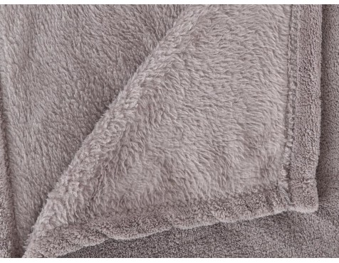 Plaid Microfibra Gris